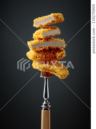 Nuggets on a fork. 138270909