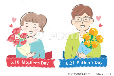 2026年母親節和父親節的標題插圖 138270994