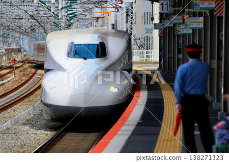 Entering Nishi-Akashi Station on the Sanyo Line... Sanyo Shinkansen [N700 series A] 138271323