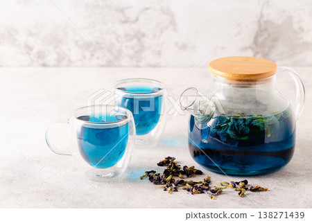 Organic blue tea Anchan. Organic blue tea Anchan. 138271439