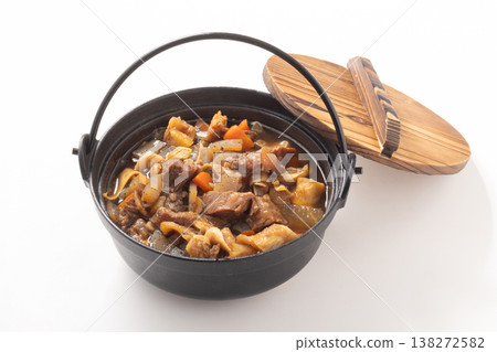 Beef offal stewed in miso 138272582