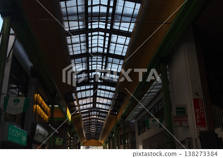 The arcade roof and streetscape of "Milpa" in Omori Ginza Shopping Street The arcade roof and streetscape of "Milpa" in Omori Ginza Shopping Street 138273384