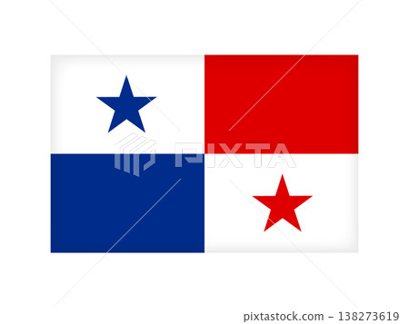 Illustration material of the Panama flag 2 Illustration material of the Panama flag 2 138273619