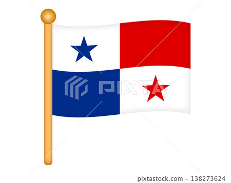 Illustration material of the Panamanian flag 6 138273624