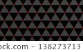 Modern black abstract wallpaper with clean geometric elements, emphasizing triangular forms in the foreground and a horizontally structured, repeating sci-fi pattern 138273713
