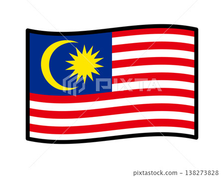 Malaysian flag illustration material 3 138273828