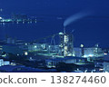 Factory night view of Nanatsushima, Kagoshima City 138274460