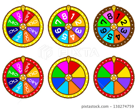 Roulette illustration set 138274759