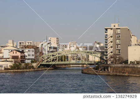 Mannenbashi Bridge as seen from Kiyosubashi Bridge (Chuo Ward and Koto Ward, Tokyo) Mannenbashi Bridge as seen from Kiyosubashi Bridge (Chuo Ward and Koto Ward, Tokyo) 138274929
