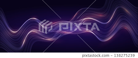 AI Wave Data Flow Digital Transformation Neural Firing Ray. Abstract Bio Technology Background with Glowing Waving Lines. Neon Digital Light Backdrop. Vector Illustration AI Wave Data Flow Digital Transformation Neural Firing Ray. Abstract Bio Technology Background with Glowing Waving Lines. Neon Digital Light Backdrop. Vector Illustration 138275239