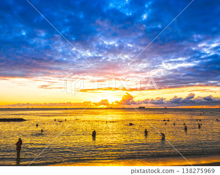 太陽套夏威夷威基基海灘 太陽套夏威夷威基基海灘 138275969