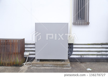 Battery storage equipment installed on the wall Battery storage equipment installed on the wall 138278727