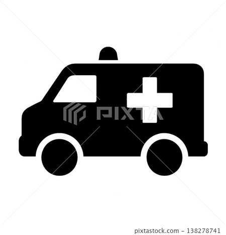 Ambulance silhouette Ambulance silhouette 138278741