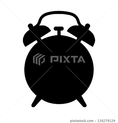 The quiet silhouette of an alarm clock The quiet silhouette of an alarm clock 138279129