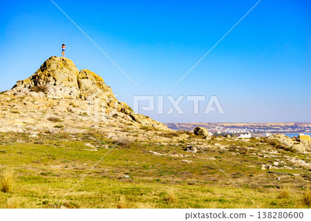 Woman with camera take travel photo Woman with camera take travel photo 138280600