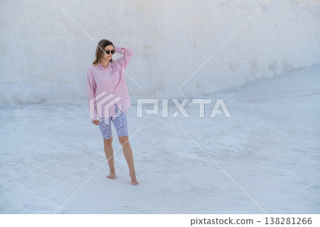 Exploring the Stunning Travertine Terraces of Pamukkale While Enjoying the Sun and Natural Beauty of the Area Exploring the Stunning Travertine Terraces of Pamukkale While Enjoying the Sun and Natural Beauty of the Area 138281266