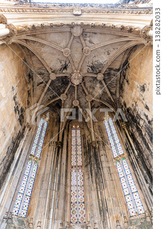 Batalha, Portugal - Mar 07, 2026: The Unfinished Chapels of Monastery of Batalha at Batalha, Portugal. Batalha, Portugal - Mar 07, 2026: The Unfinished Chapels of Monastery of Batalha at Batalha, Portugal. 138282033