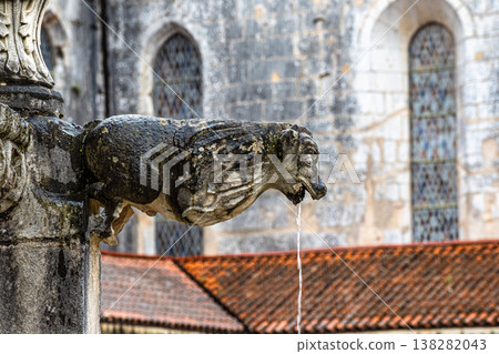 Alcobaca, Portugal - Mar 08, 2026: Cloister of Silence at Alcobaca monastery in Alcobaca, Portugal 138282043