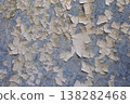 Peeling cracked paint surface texture with weathered aged wall deterioration 138282468
