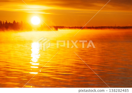 Sunrise over a beautiful Canadian Lake Sunrise over a beautiful Canadian Lake 138282485