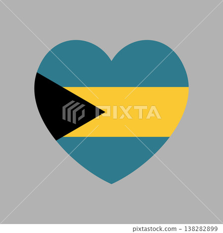 Flag of Bahamas in heart shape badge, sticker. Heart shaped Bahamas flag button, icon. National flag of Bahamas heart banner, background. Flag of Bahamas in heart shape badge, sticker. Heart shaped Bahamas flag button, icon. National flag of Bahamas heart banner, background. 138282899