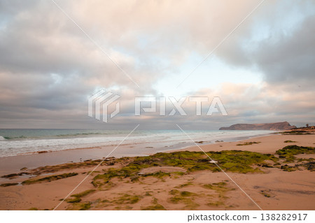 Porto Santo island at sunrise, coastal landscape photography 138282917