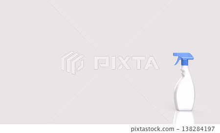 Cleaning Spray Bottle Isolated On White Background 3d render. Cleaning Spray Bottle Isolated On White Background 3d render. 138284197