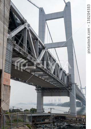 日本岡山縣倉敷市兒島和下津井美麗的春日景色 138284383