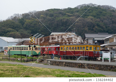 日本岡山縣倉敷市兒島和下津井美麗的春日景色 日本岡山縣倉敷市兒島和下津井美麗的春日景色 138284402