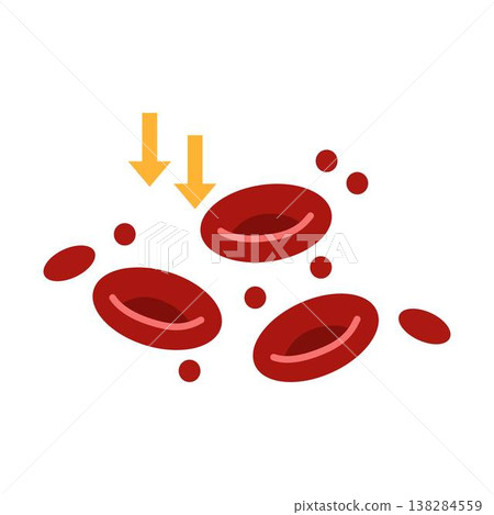 anemia icon medical, intestine anemia icon medical, intestine 138284559
