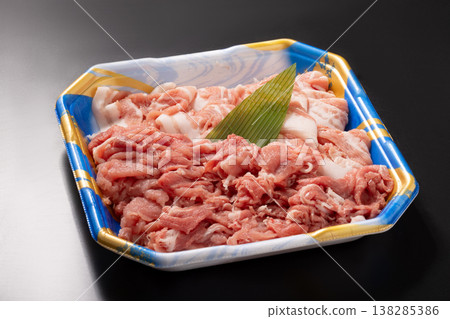 Domestic pork shabu-shabu set (shoulder loin and belly) Domestic pork shabu-shabu set (shoulder loin and belly) 138285386