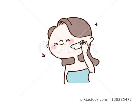 一位女士愉快地將清爽、輕盈、透明的保濕凝膠塗抹在皮膚上(夏季護膚/美容) 一位女士愉快地將清爽、輕盈、透明的保濕凝膠塗抹在皮膚上(夏季護膚/美容) 138285472