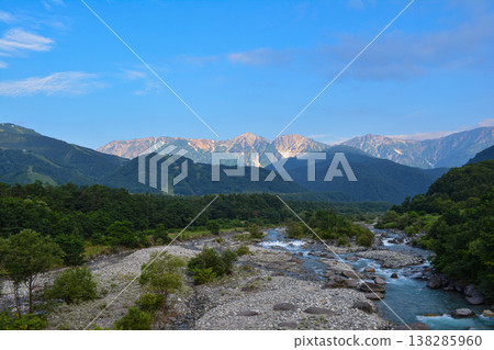 Mountainous landscapes of Japan: Natural beauty of clear streams and valleys Mountainous landscapes of Japan: Natural beauty of clear streams and valleys 138285960