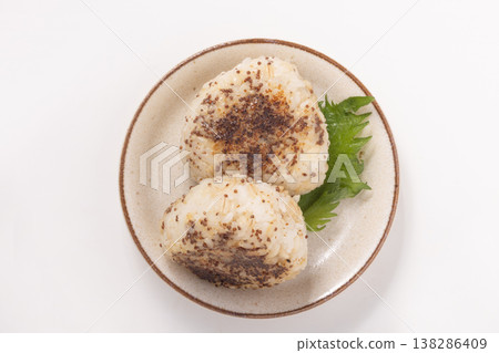 Perilla seed miso grilled rice ball 138286409
