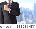 A trustworthy businessman and urban background 138286455