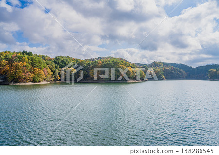 View of Kuroda Dam in Toyota City (Aichi Prefecture) 138286545