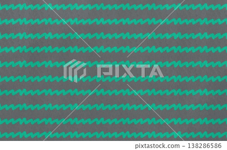 鋸齒狀線條圖案（灰×綠） 138286586