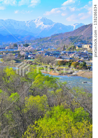 從月夜大橋上可以眺望利根川和谷川山脈，包括谷川山。 138286834