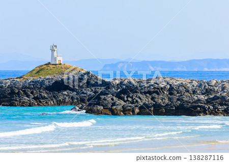 Iki Otoshima Lighthouse in Spring, Iki City, Nagasaki Prefecture 138287116