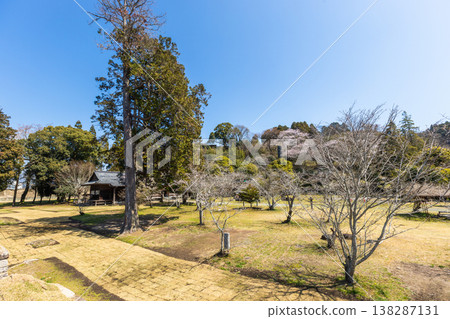 A landscape photograph of the Hitoyoshi Castle ruins in Hitoyoshi City, Kumamoto Prefecture. A landscape photograph of the Hitoyoshi Castle ruins in Hitoyoshi City, Kumamoto Prefecture. 138287131