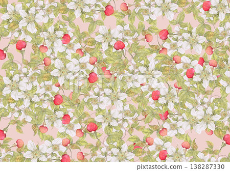 Cute wild strawberry wallpaper for spring Cute wild strawberry wallpaper for spring 138287330