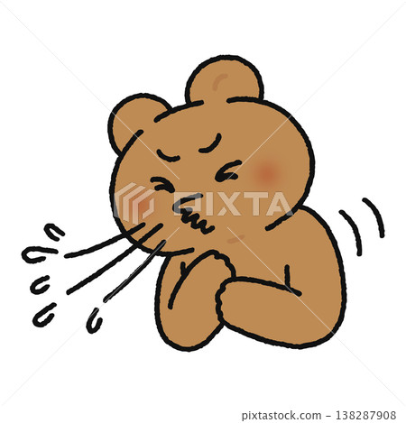 A sneezing bear A sneezing bear 138287908