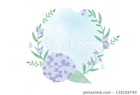 水彩畫的繡球花的插圖 水彩畫的繡球花的插圖 138288740