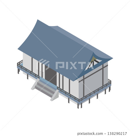 日本寺廟建築插圖 138290217