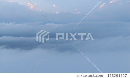 A Spring clouds drifting above hidden skyline A Spring clouds drifting above hidden skyline 138291327