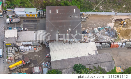 March 28 2026 Industrial storage yards across Tsai Wan Kwun Tong, hk 138291342