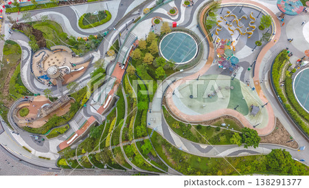 March 28 2026 Curved landscaped park design at Cha Kwo Ling, HK March 28 2026 Curved landscaped park design at Cha Kwo Ling, HK 138291377