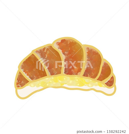牛角麵包三明治的插圖 138292242