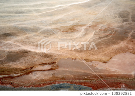 Abstract texture of salt surface farmers in Thailand Abstract texture of salt surface farmers in Thailand 138292881