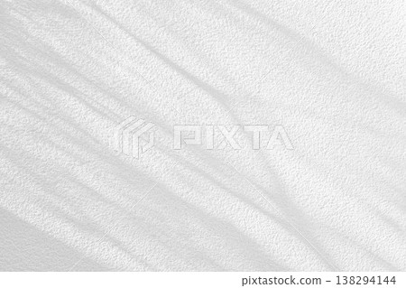 Leaves Shadow on White Painting on Concrete Wall Background. 138294144